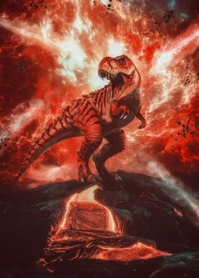 Volcanic Eruption TRex