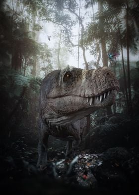 Dinosaur Trex in Jungle