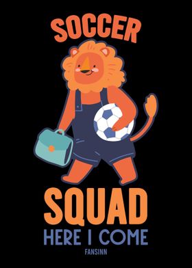 Soccer Lion Footballer Cat