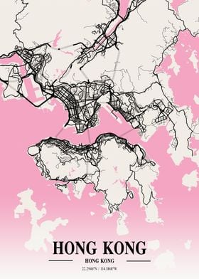 Hong Kong Neapolitan Map