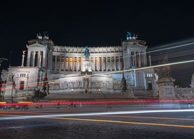 Piazza Venezia Rome night