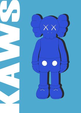 Blue Kaws Poster