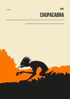 Chupacabra Cryptid Poster