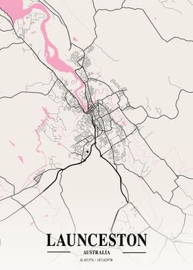 Launceston Neapolitan Map