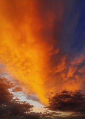 autumn sunset sky