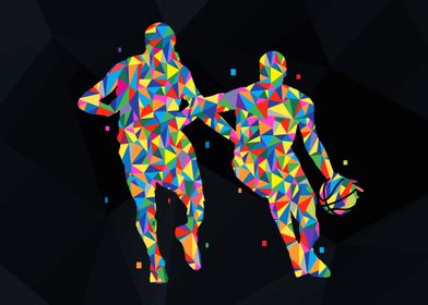 Basketball Player Pop Art