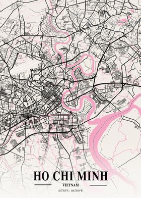 Ho Chi Minh Neapolitan Map