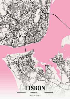 Lisbon Neapolitan Map