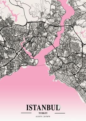 Istanbul Neapolitan Map