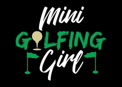 Minigolf Minigolfing Girl