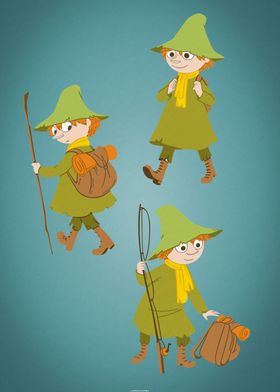 Snufkin' Poster by Moomin Classic | Displate