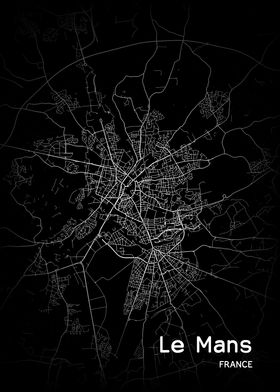 Le Mans City Map France