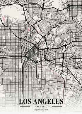 Los Angeles Neapolitan Map