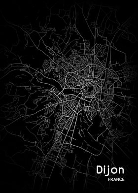 Dijon City Map France