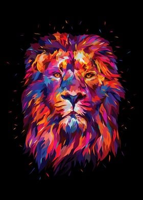Abstract King Lion