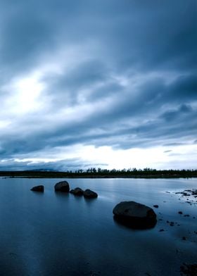 Dark Blue Lake Meditation