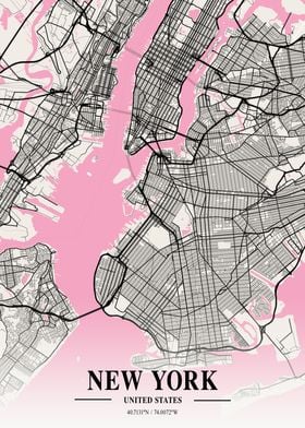 New York Neapolitan Map