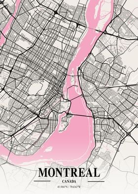 Montreal Neapolitan Map