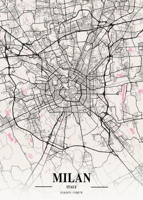 Milan Neapolitan Map