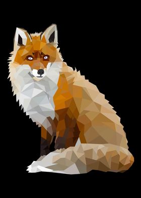 Fox Lowpoly Geometric
