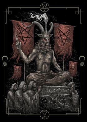 Dark Satanic Baphomet King