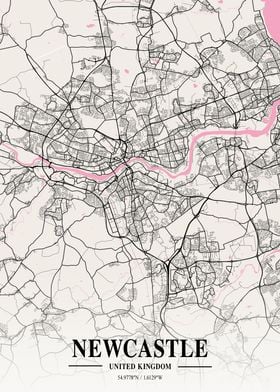 Newcastle Neapolitan Map