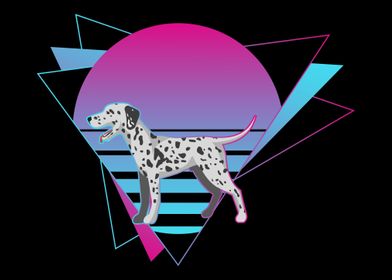 Dalmatian Vaporwave Dalmat