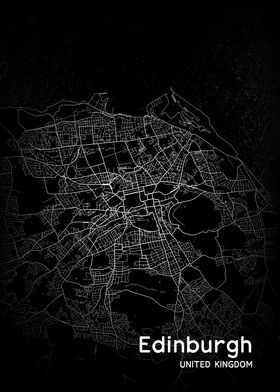 Edinburgh City Map UK