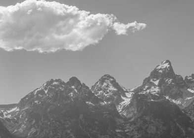 Clouds over the Tetons