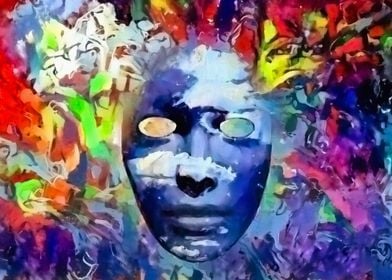 Face in colors