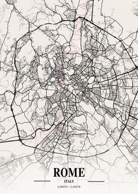 Rome Neapolitan Map