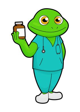Frog Nurse Medicine