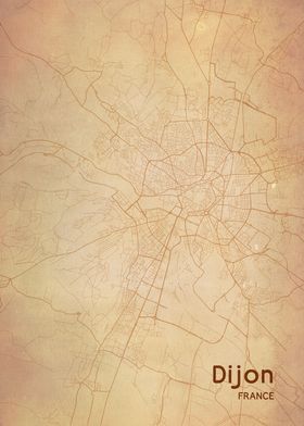 Dijon City Map France