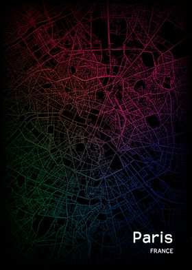 Paris City Map France