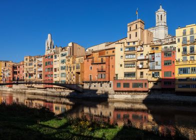 Old Town In Girona City