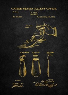 74 Shoe Horn Patent 1892