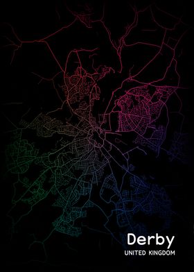 Derby City Map UK