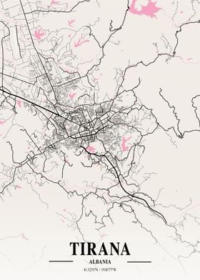 Tirana Neapolitan Map