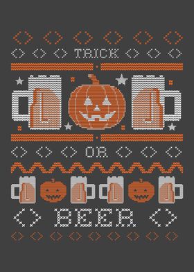 Trick Or Beer Funny Ugly