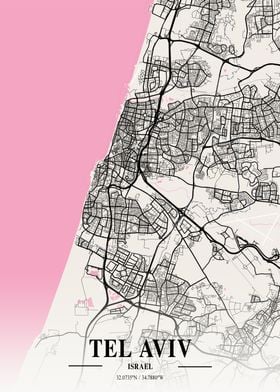 Tel Aviv Neapolitan Map