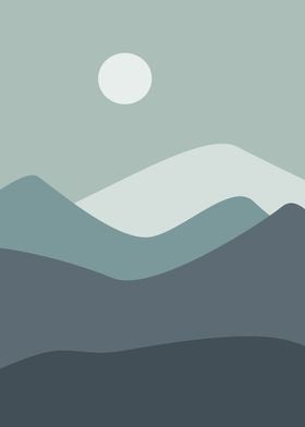 Minimalist landscape art