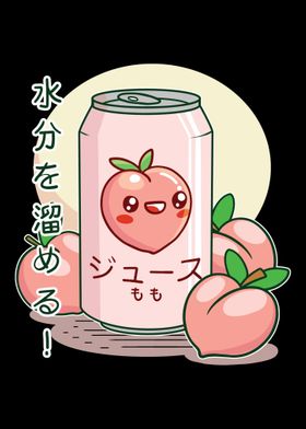 Japanese Peach Soft Drink 