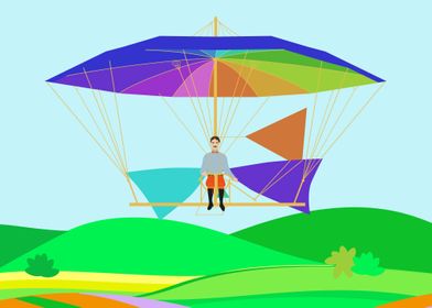 Parachute Glider Machine