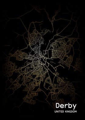 Derby City Map UK