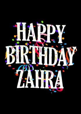 Happy Birthday Zahra