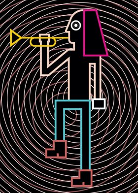 Trumpet Sound Neon Art