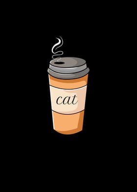 Funny Coffee Name Cat