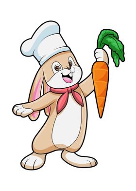 Rabbit Cook Chef hat 