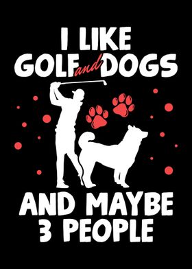 Golf Dog Golfing Dog Lover