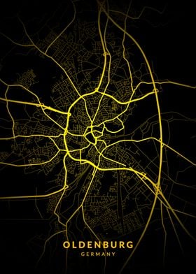 Oldenburg Germany City Map